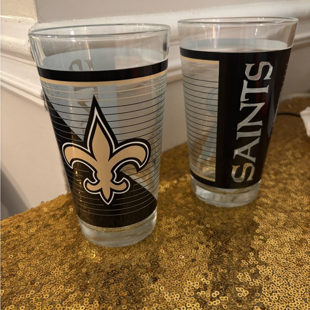 Saints Logo Pint Glass Set
